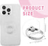 4 Pcs Diamond Cell Phone Ring Holder Stand Transparent Finger Grip Clear Phone Ring Grip Clear 360° Degree Rotation Kickstand Phone Rings for Back...