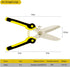 Aviation Tin Snips 9 Inch Heavy Duty Metal Cutter, Straight Shears with Stainless Steel Blade & Comfort Grips, Multifunction Cutting of Branches, ...