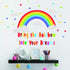 Bamsod Rainbow Wall Sticker Kids Wall Decal Art Girls Star Bedroom Nursery Home Decor 16.5x32.6 inch...