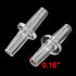 Plastic Aquarium Air Tube Pipe Pump Valve Connector Inline Tubing Straight 100pcs...