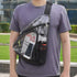 Clear PVC Sling Bag - Stadium Approved Clear Shoulder Crossbody Backpack...