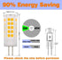 G4 LED Bulbs 110V-130V (Not Low Voltage 12V) G4 Bi-Pin Base Spotlight Lighting Dimmable 5W Warm White 3000K Replace 45W G4 Halogen Lamp, for Under...