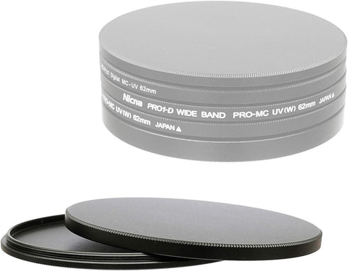 Fotasy 62mm Metal Filter Caps, Aluminum Alloy, Slim Stack Fits 62mm UV CPL Fader ND Filter...