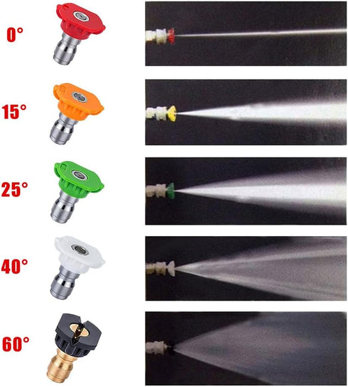 Pressure Washer Extension Wand 17.3" Spray Attachment Lance Wand Extension for Karcher K2 K3 K4 K5 K6 K7, 5 Spray Nozzles, 30° Curved Rods...
