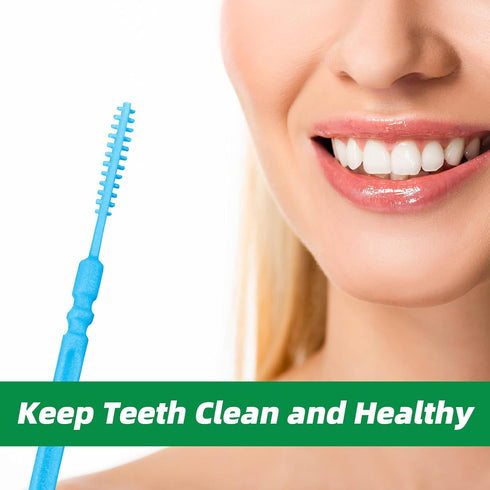 2280Pcs Double Head Plastic Toothpick Dental Floss Interdenta Brush Teeth Stick Oral Care Tooth Picks for Teeth Cleaning...