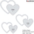 Quilting Templates & Rulers for Patchwork Acrylic Stencils Set of 3 Hexagon, Hearts, Square & Stars (Heart Set of 3)...