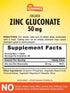 Zinc Gluconate 50mg | 90 Tablets | Chelated Essential Mineral | Vegetarian, Non-GMO, and Gluten Free Supplement | by Sundance...