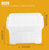 9Pack Small Plastic Clear Storage Box Containers with Lids, Mini Bins (L3.4 x W2.5 x H2inches) - Reusable Craft Box, Small Items Accessories Stora...