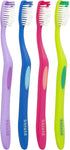 Righto Toothbrush with Elongated Neck (Family Care - Soft Bristles), 4 Colors – 4 Count (Pack of 1)...