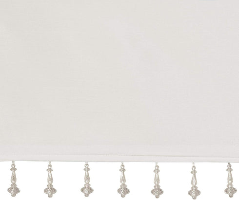 Madison Park Emilia Faux Silk Valance, DIY Twist Tab Top Finish with Beads, Window Valance Curtain for Living Room, Bedroom and Dorm, 26"L x 50"W,...