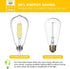 DAYBETTER Vintage LED Edison Bulbs 60 Watt Equivalent, ST58 Antique LED Filament Light Bulbs, Dimmable Led Bulb with E26 Medium Base, Warm White 2...