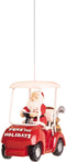 Gallerie II Fore The Holidays Santa Claus Golf Cart Christmas Tree Ornament Xmas Festive Winter Holidays Humor Funny Cute Tree Hanging Ornament Ho...