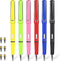 6Pcs Everlasting Pencil, Inkless Pencil Eternal with 6pcs Replacement Nibs, Inkless Pen Unlimited Writing Pencil, Reusable Erasable Pencil for Stu...