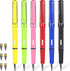 6Pcs Everlasting Pencil, Inkless Pencil Eternal with 6pcs Replacement Nibs, Inkless Pen Unlimited Writing Pencil, Reusable Erasable Pencil for Stu...