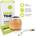 BALIBETOV Yerba Mate Gourd Set (Original Natural Handmade Yerba Mate Cup Argentina) - Includes Mate Tea Cup, Bombilla (Mate Straw) and Clean Brush...