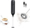 Electric Milk Frother Coffee Mixer Wand USB Rechargeable Drink Mixer Stainless Steel Mini Whisk for Egg,Drink Frother Portable Kitchen Cooking Sup...