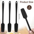 3 Pieces Silicone Jar Spatula, Long Handle Jar Scraper Spatula Non-stick Rubber Spatula Small Silicone Spatula for Jars Smoothies Blenders Cooking...