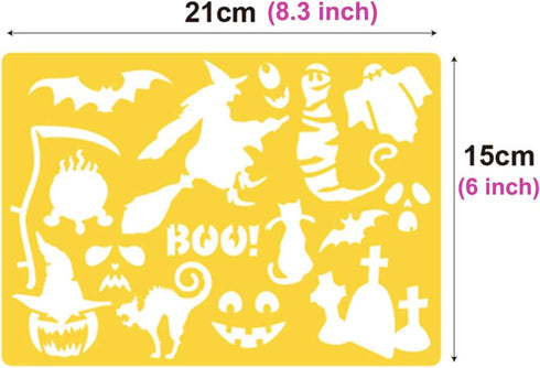 Drawing Stencils Set for Kids, 20 pcs DIY Drawing Template,Bullet Journal Stencil,Over 300 Different Patterns,Reusable Washable Craft...