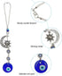 Evil Eye Car Hanging Ornament, AFUNTA 2 PCS Charm Car Mirror Hanging Accessories Evil Eye Beads Pendent for Window Car Door Frame Balcony...