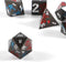 Metal Polyhedral DND Dice Set with Metal Box 7 Pieces Sward and Dragon D&D Dice for Dungeons and Dragons Role Playing Table Game (Grey and Red)...