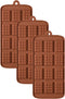 3 pack X Thin Mini Waffle Mold Chocolate DIY Tray Mould Silicone Party maker...