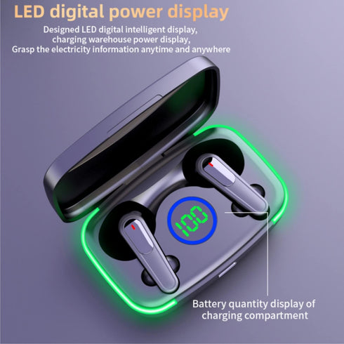 Wireless Bluetooth Earbuds, Bluetooth 5.3 Headphones with Charging Case,Built-in Mic Earphones Noise Cancelling Headphones,Light-Weight HD Stereo ...