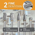 Carbide Burr Set Compatible with Dremel Rotary Tool 10Pcs Die Grinder Bits Rotary File Rasp with 1/8” Shank and 1/4” Grinding Head Accessories for...