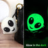 Compatible with AirPods Case Cover with Cleaner Kit, Luminous 3D Alien Case for AirPods 2nd/1st Generation, Cute Funny Anime Soft Silicone Shell P...