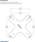 ARKON Mounts VESA 75 / VESA 100 to 20mm Ball Mount Bracket Adapter | Industrial-Strength Construction | VESA-Compatible Devices | Durable 20mm Bal...