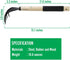 Garden Rake with Ergonomic Wooden Handle for Firm Grip, Military Grade Steel Gardeners Tine Cultivator Wood Japanese Ninja Claw Rake for Perfect P...