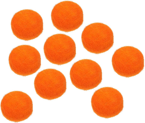 PATIKIL Wool Felt Ball Beads Wool Felting Pom 2cm 20mm Orange for Home Crafts Handcrafts Project DIY Pack of 10...