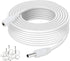 DC Power Extension Cable 33ft 1.35mm x 3.5mm Compatible with 5V DC Adapter Cord for CCTV Security Camera IP Camera Standalone DVR (33ft DC3.5mm Pl...