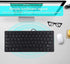 Mini Keyboard Wired Ultra-Thin 78 Keys USB Keyboards,Portable Spanish Keyboard USB for Desktop Computer,Suitable for Both Office and Games,Black...