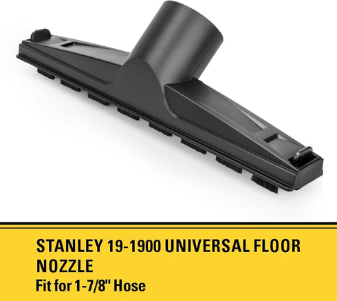 Stanley 19-1900 Universal Floor Nozzle for Wet and Dry Vacuums with a 1-7/8" Hose , Black...