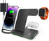 Wireless Charging Station for Apple Multiple Devices,3 in 1 Qi Wireless Charger Stand Dock Organizer for iPhone 15/14/13/12/11/Pro/X/Max/XS/XR, fo...