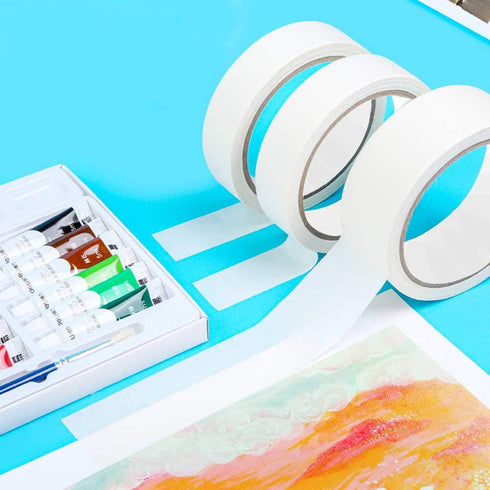 10 Rolls Double Sided Adhesive Tape Heavy Duty Two Sided Tape Double Sticky Adhesive Tape Tear and Tape Adhesive for Arts Crafts Scrapbooking Phot...