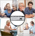 Black Computer Keyboard Wired USB Keyboard Low Vision Keyboard USB Wired Old People Keyboard with White Large Print Keys(Black)...