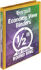 Samsill Economy 0.5 Inch 3 Ring Binder, Made in The USA, Round Ring Binder, Customizable Clear View Cover, Yellow (?18515)...