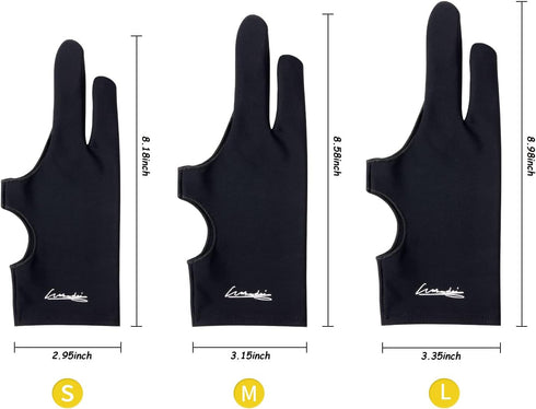 Digital Drawing Glove 2 Pack,Artist Glove for Drawing Tablet,ipad,Sketching,Art Glove with Two Finger for Right Hand and Left Hand ?Smudge Guard, ...