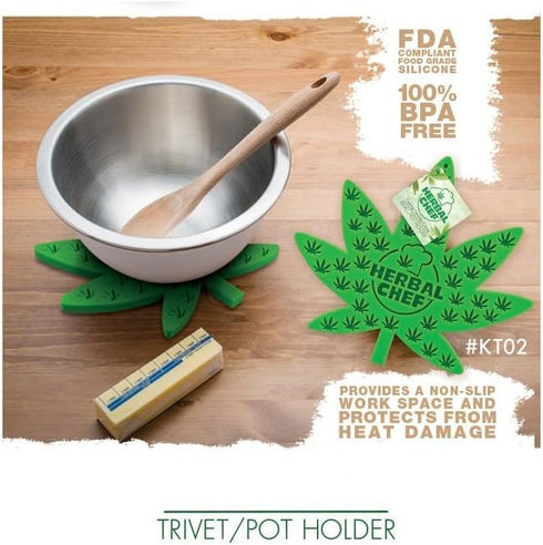 Silicone Trivet/Pot Holder - 7" x 8" - Green...