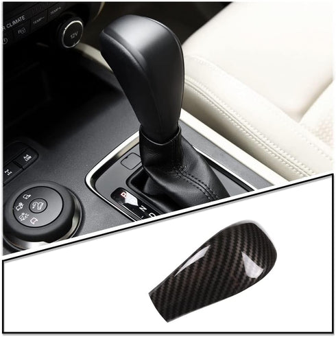 Ranger Shift Konb Cover ABS Carbon Fiber Gear Shifter Knob Decorative Trim for Ford Ranger Everest T6 T7 2018 2017 2016 2015- Automatic Transmissi...