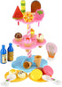 PowerTRC 22 Pcs Sweet Treats Ice Cream and Desserts Tower Playset | Perfect for Kids' Playtime Adventures with Popsicles and Ice Cream Delights!...