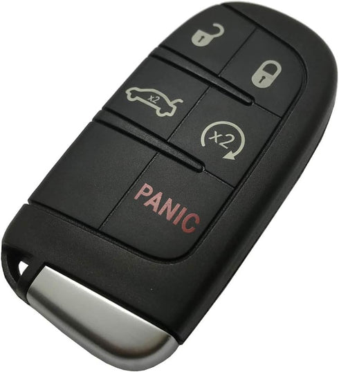 J-ACCES Key Fob Case Shell Fit for Jeep Grand Cherokee Dodge Challenger Charger Dart Durango Journey Chrysler 300...