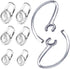 Replacement Ear Gel Tips & Loop Clip SML Spare Kit for M155 M165 M180 M55 M25 M90 Explorer 500 Headset Clamp, Gel Earbuds Eartips 6PCS & Earhooks ...