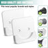 Shower Curtain Rod Holder for Wall Mount | Adhesive Shower Tension Rod Retainer for Tile | No Drilling | Stick On | 2 Pack, White (Shower Curtain ...