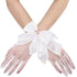 Campsis Wedding Gloves for Bride White Lace Glove Bow Short Bridal Gloves Pearl Opera Costume Dress Accessories for Women and Girls...
