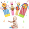 Baby Rattles Toys 0-3-6-12 Months, Wrist Rattles & Foot Rattle Socks Toy for Babies, Soft Newborn Toys for Infant Boy or Girl...