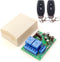DieseRC AC 110V 120V 220V 240V Wireless Remote Control Switch 433Mhz RF 10A 2CH Relay Receiver with 2 Transmitters for Garage Door Electric Curtai...