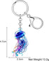 Anime Sea Turtle Keychain Acrylic Octopus Jellyfish Crab Whale Shark Ocean Animal Key Chain Accessories for Women Girl...