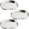 Dental Tray - Prgislew 3 Pack Kidney Trays Stainless Steel Tray Medium Emesis Basin Reusable Metal Kidney Dish for Dental Piercing Lab Instrument ...